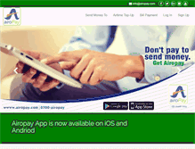 Tablet Screenshot of airopay.com
